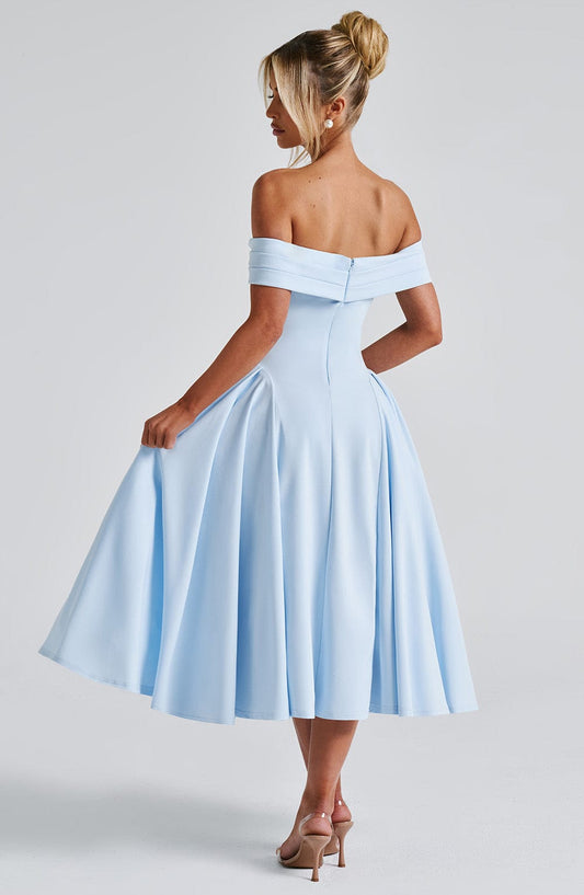 Miranda Midi Dress - Blue