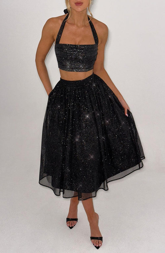 Alani_Midi_Skirt_Black_Sparkle_Fiorefinesse