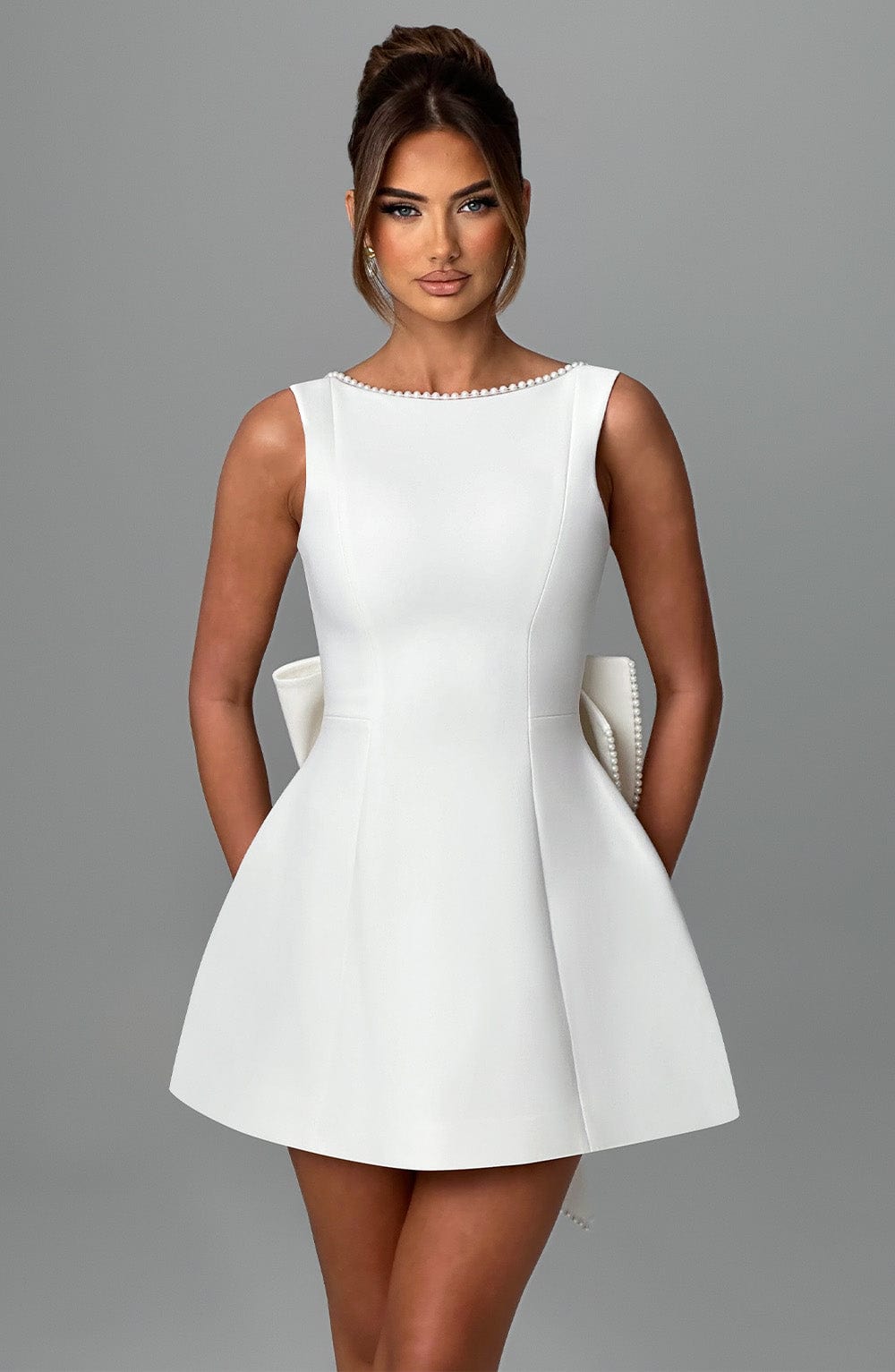 Carrie_Mini_Dress_Ivory_Fiorefinesse