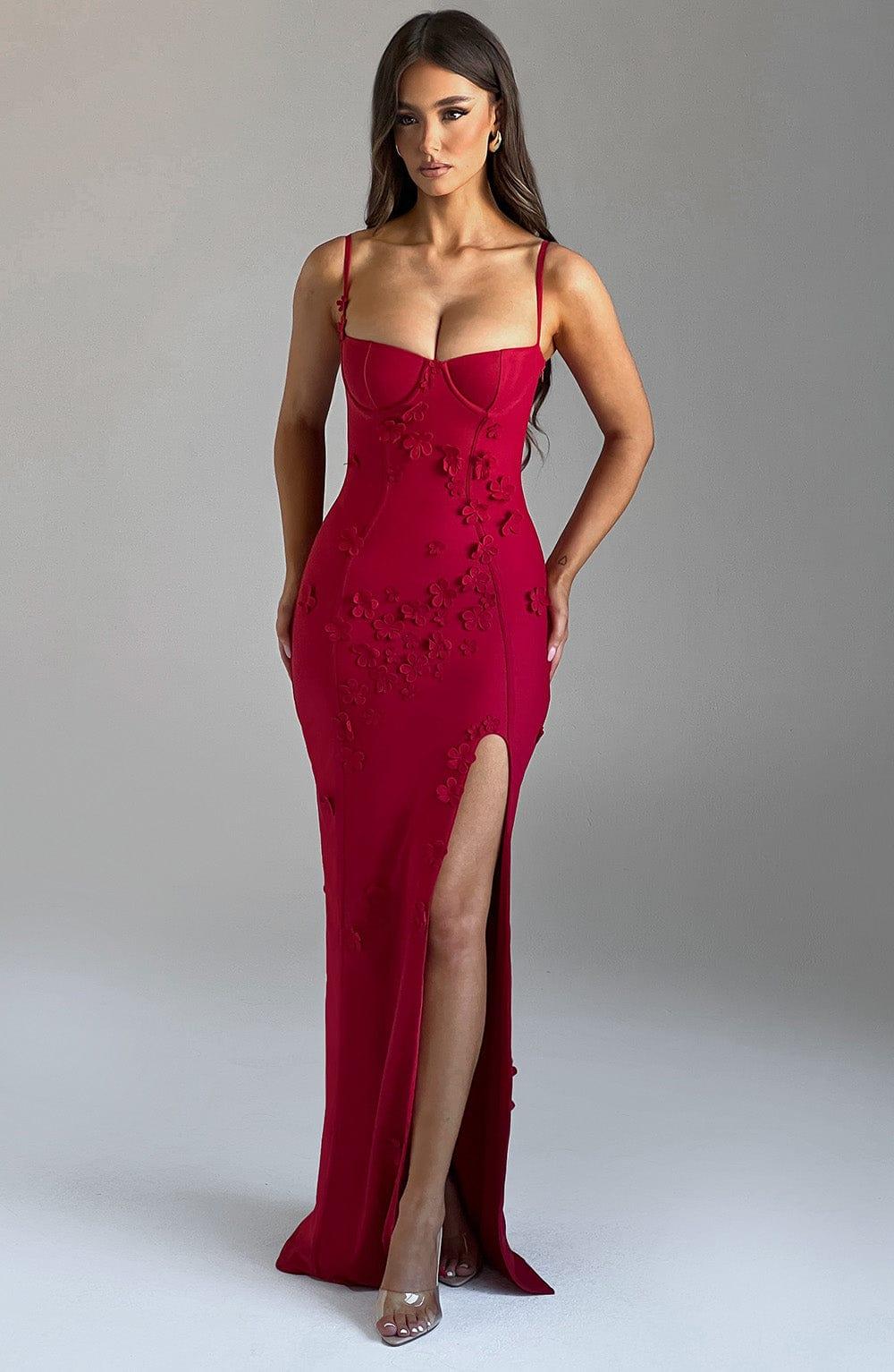 Dalary_Maxi_Dress_Red_Lined_Forefinesse