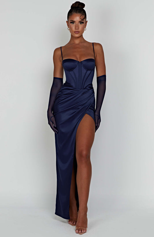 Despina_Maxi_Dress_Navy_Fiorefinesse