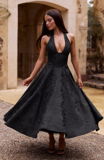 Effie_Midi_Dress_Black_Fiorefinesse