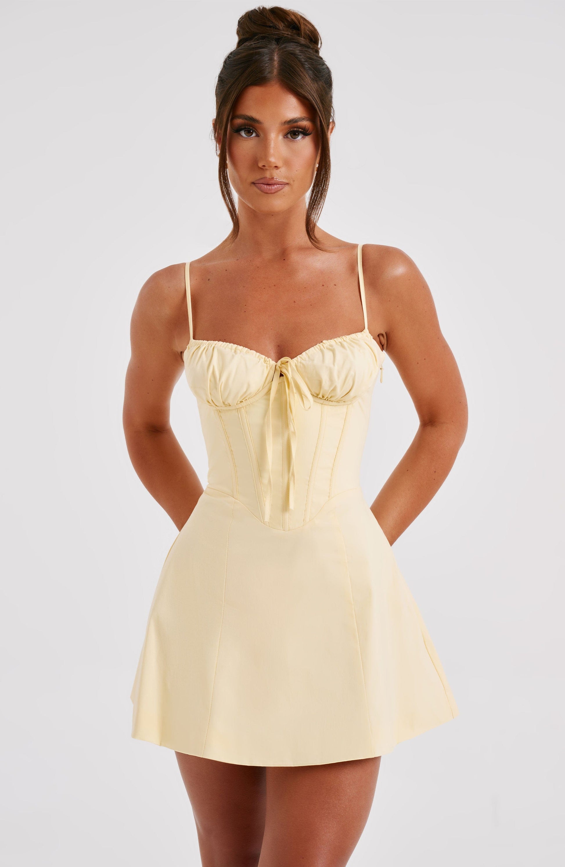 Lacey_Mini_Dress_Lemon_Fiorefinesse