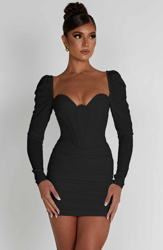 Louise_Mini-Dress_Black_Fiorefinesse