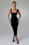 Malina_Midi_Dress_Black_Fiorefinesse