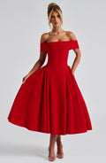 Miranda_Midi_Dress_Red_Fiorefinesse