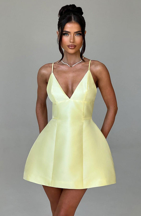 Nicole_Mini_Dress_Lemon_Fiorefinesse