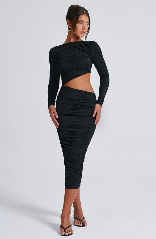 Rylee_Midi_Dress_Black_Fiorefinesse