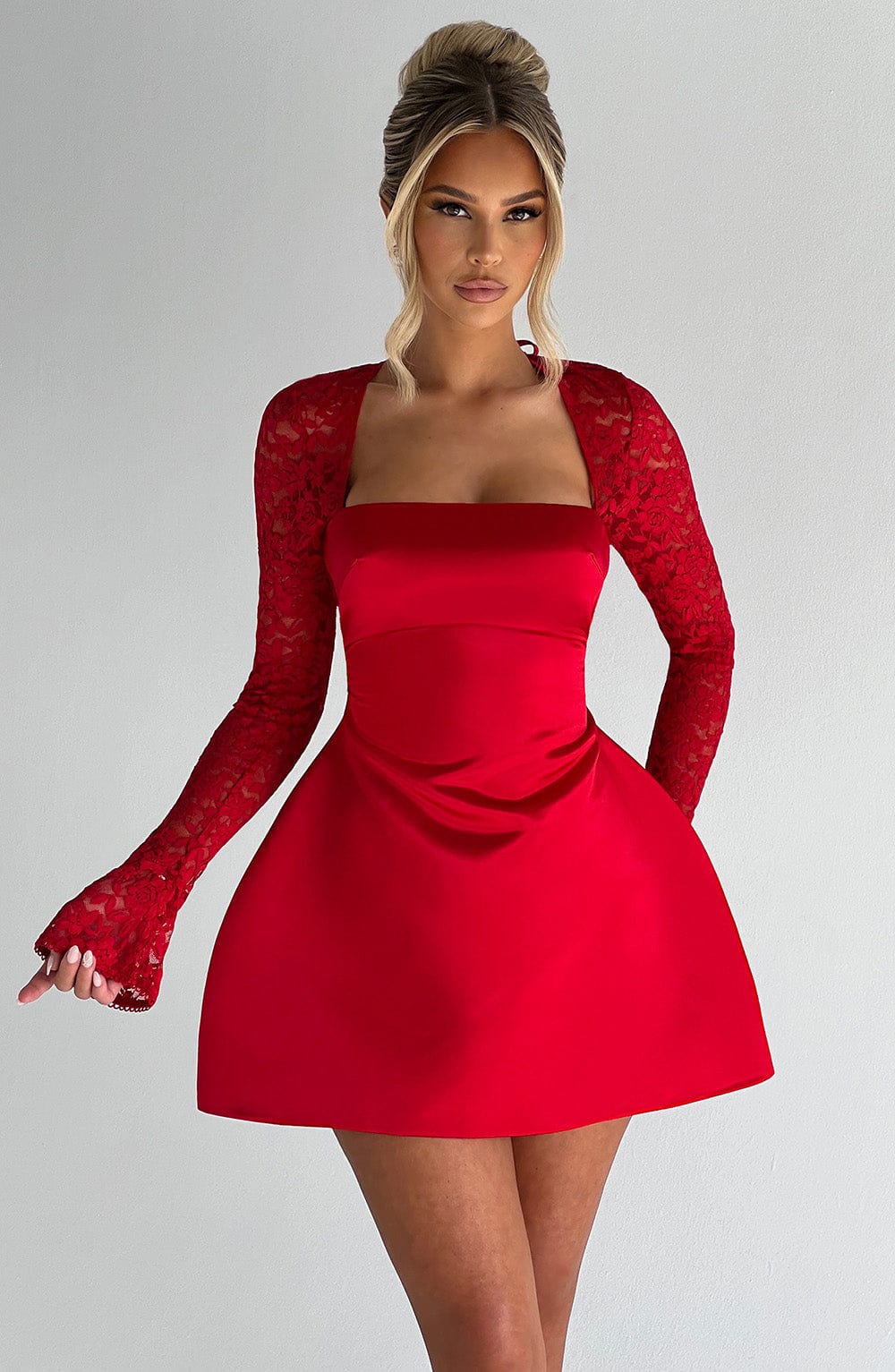 Sadie_Mini_Dress_Red_Fiorefinesse