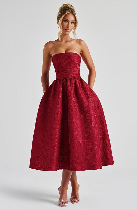 Saoirse_Midi_Dress_Red_Fiorefinesse