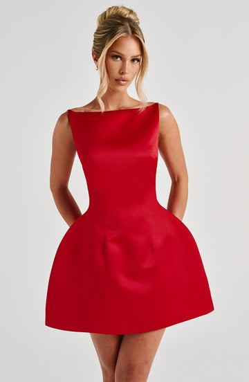 Tate_Mini_Dress_Red_Fiorefinesse