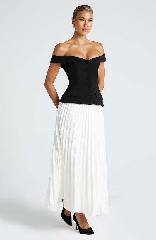 Penny Midi Skirt - Ivory